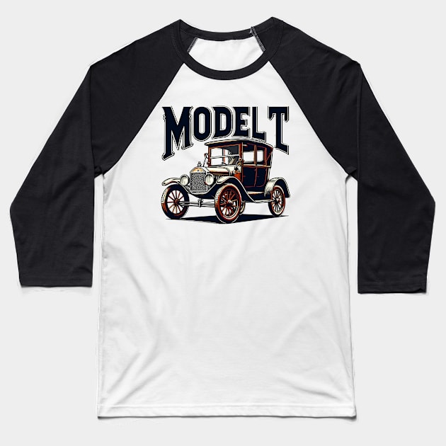 Ford Model T Baseball T-Shirt by Vehicles-Art
